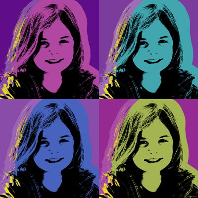 Warhol style poster