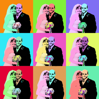 wedding pop art