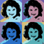 girl picture warhol style