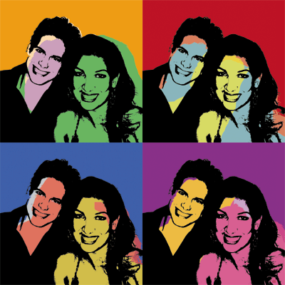 couple pop art