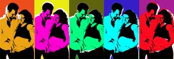 pop art couple image